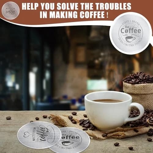 Yaomiao 53.3mm Espresso Puck Screen 2 Pcs | 2.1 inch Diameter, 0.2mm Thickness, 200μm Mesh thumbnail 7