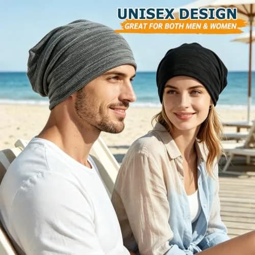 EINSKEY Slouchy Beanie for Men Women, Cotton Multipurpose Daily Headwear thumbnail 4