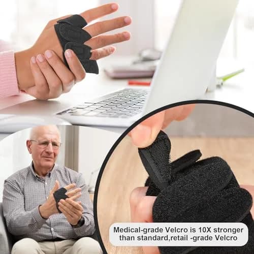 TrelaCo Ulnar Deviation Strap for Right Hand, Large (21.6-24.8 cm) | Pain Relief for Arthritis & Tendonitis thumbnail 4