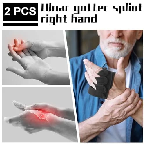 TrelaCo Ulnar Deviation Strap for Right Hand, Large (21.6-24.8 cm) | Pain Relief for Arthritis & Tendonitis thumbnail 2