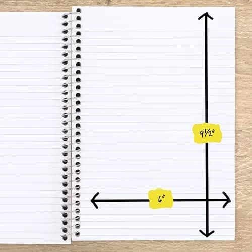 Five Star Spiral Notebook 2 Subject College Ruled 6" x 9-1/2" 80 Sheets | SFI Certified Paper thumbnail 5