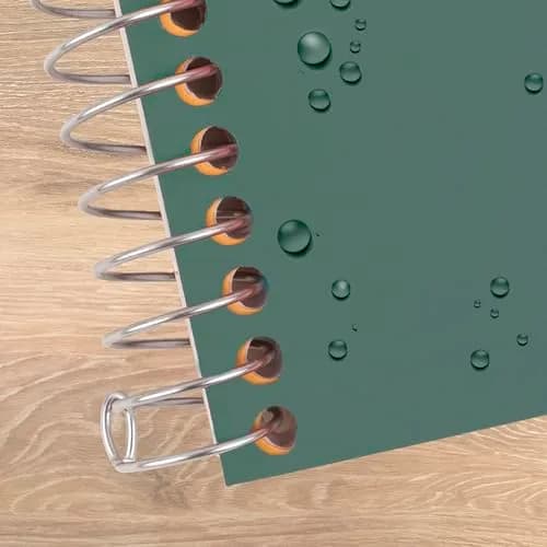 Five Star Spiral Notebook 2 Subject 6" x 9-1/2" 80 Sheets Seaglass Green | College Ruled Paper Fights Ink Bleed thumbnail 6