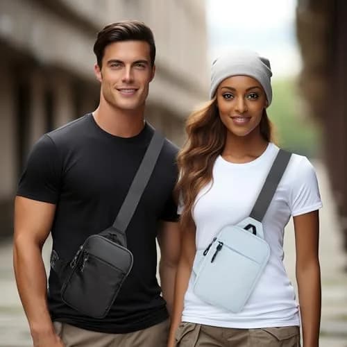 higouta Mini Sling Bag 2L (6.8 oz) | Waterproof Crossbody Chest Pack for Men & Women thumbnail 2