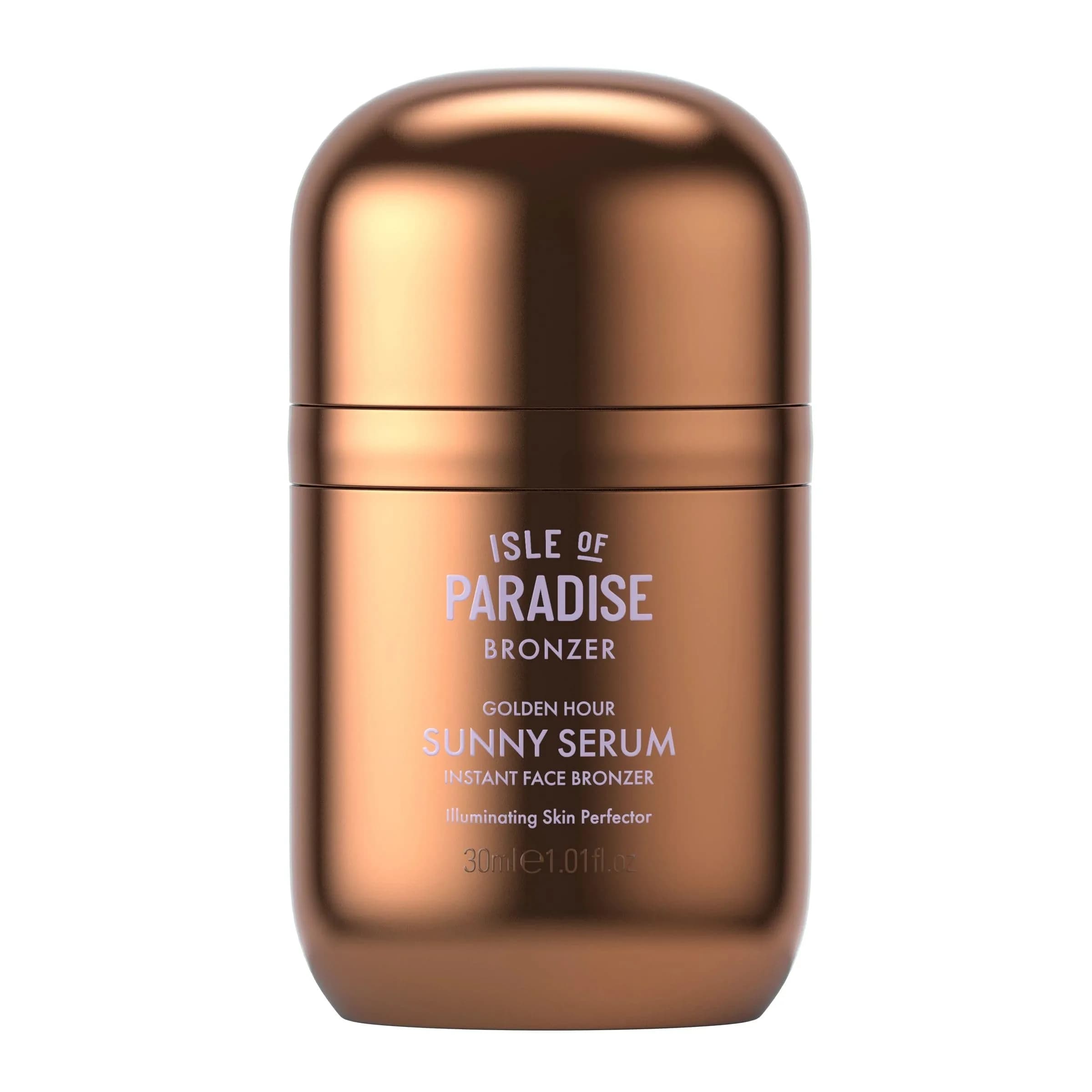 Isle of Paradise Sunny Serum Liquid Bronzer Golden Hour 30ml (1.01 Fl Oz) | Buildable Glow Serum - main product image