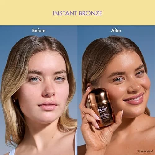 Isle of Paradise Sunny Serum Liquid Bronzer Golden Hour 30ml (1.01 Fl Oz) | Buildable Glow Serum thumbnail 3