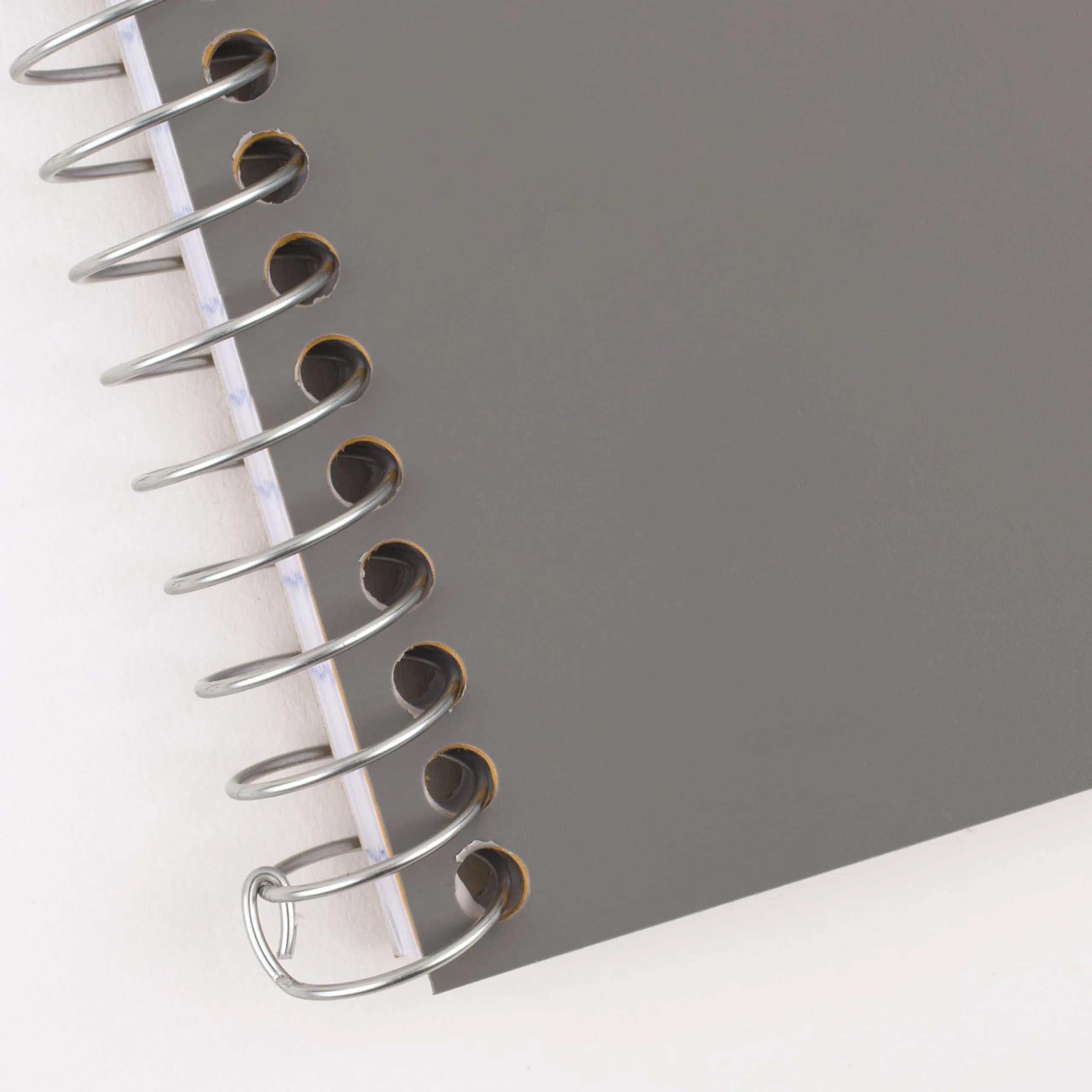 Five Star Spiral Notebook, 2 Subject, College Ruled, 6" x 9-1/2", 80 Sheets, Water Resistant Cover, Gray - view 6