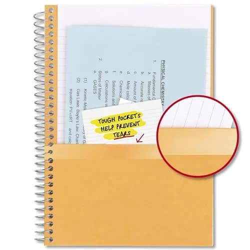 Five Star Spiral Notebook, 2 Subject, College Ruled Paper, 6" x 9-1/2" (15.2cm x 24.1cm), 80 Sheets | SFI Certified Paper thumbnail 4
