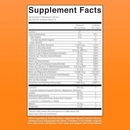 MARYRUTH'S Liquid Multivitamin + Hair Growth 440ml (15.22 Fl Oz) | Clinically Thicker Hair & Skin Support thumbnail 9