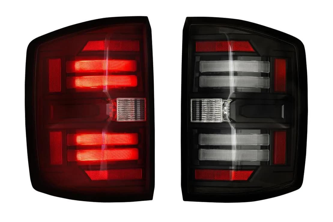 Morimoto XB LED Smoked Taillights | Modern Silverado 1500 Style, DOT & SAE Compliant, 2014-2018 — Smoked