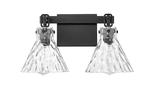 ML Lighting Barlon Collection 2 Light Vanity Matte Black | Modern Bathroom Fixture thumbnail 1