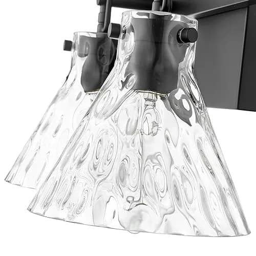 ML Lighting Barlon Collection 2 Light Vanity Matte Black | Modern Bathroom Fixture thumbnail 5