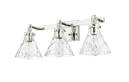 ML Lighting Barlon Collection 3 Light Vanity Polished Nickel 3 Light | Modern Bathroom Fixture thumbnail 3