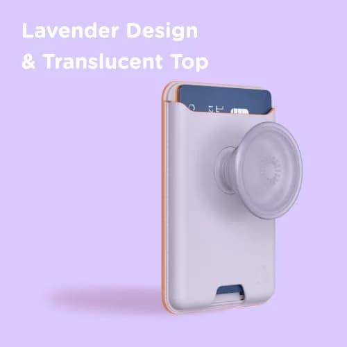 PopSockets Phone Wallet for MagSafe with Grip- Lavender | Slim Magnetic Card Holder for iPhone & Android thumbnail 5