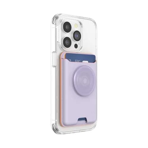 PopSockets Phone Wallet for MagSafe with Grip- Lavender | Slim Magnetic Card Holder for iPhone & Android thumbnail 2