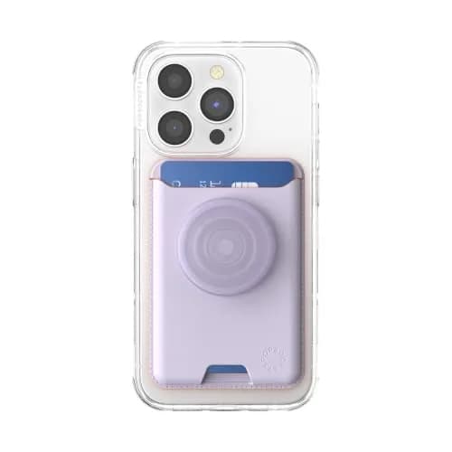 PopSockets Phone Wallet for MagSafe with Grip- Lavender | Slim Magnetic Card Holder for iPhone & Android thumbnail 3