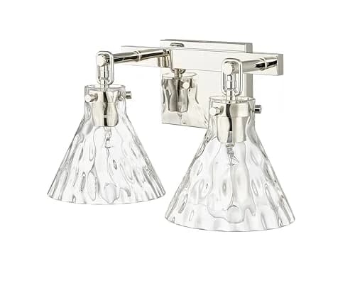 ML Lighting Barlon Collection 2 Light Vanity in Polished Nickel | Modern Farmhouse Style thumbnail 4