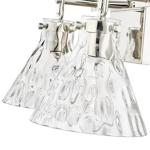 ML Lighting Barlon Collection 2 Light Vanity in Polished Nickel | Modern Farmhouse Style thumbnail 5