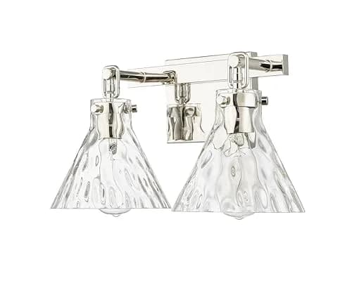 ML Lighting Barlon Collection 2 Light Vanity in Polished Nickel | Modern Farmhouse Style thumbnail 2
