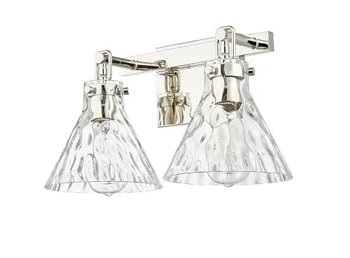 ML Lighting Barlon Collection 2 Light Vanity in Polished Nickel | Modern Farmhouse Style thumbnail 3