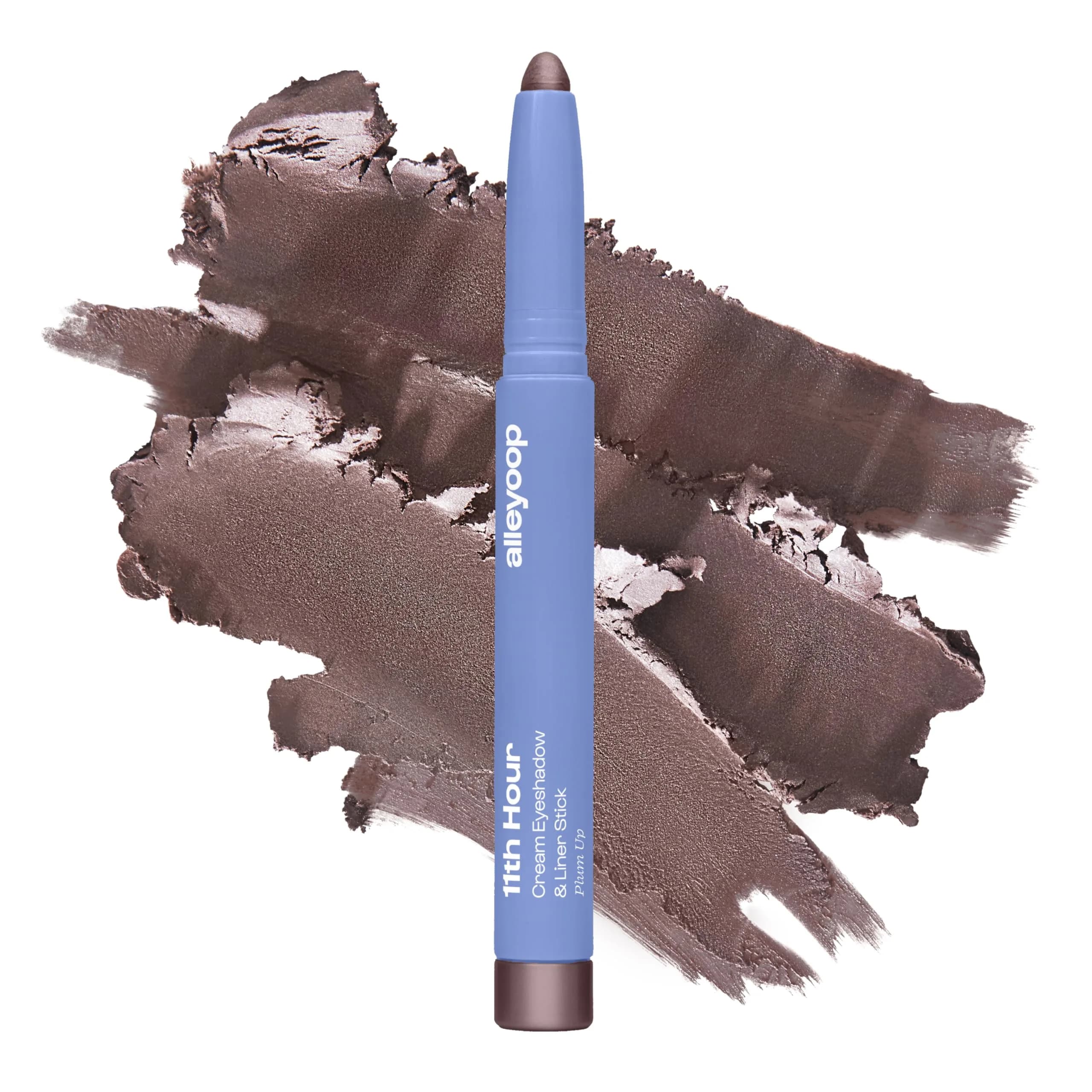 ALLEYOOP 11th Hour Cream Eyeshadow Stick & Liner, Smoky Amethyst Shimmer | Waterproof, Long-Lasting, 13+ Hours — Plum Up (Smoky Amethyst Shimmer)