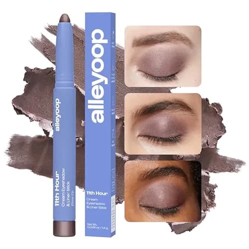 ALLEYOOP 11th Hour Cream Eyeshadow Stick & Liner, Smoky Amethyst Shimmer | Waterproof, Long-Lasting, 13+ Hours thumbnail 2