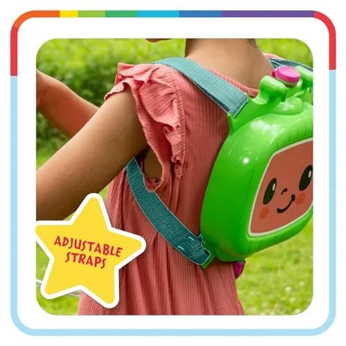 Little Kids Cocomelon Water Backpack Water Toy, Outdoor Water Blaster for Kids | Holds 33oz, Blasts 30ft, Adjustable Straps thumbnail 5