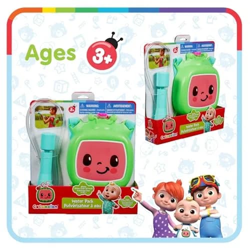 Little Kids Cocomelon Water Backpack Water Toy, Outdoor Water Blaster for Kids | Holds 33oz, Blasts 30ft, Adjustable Straps thumbnail 7