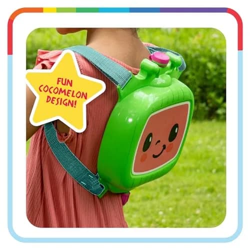 Little Kids Cocomelon Water Backpack Water Toy, Outdoor Water Blaster for Kids | Holds 33oz, Blasts 30ft, Adjustable Straps thumbnail 4