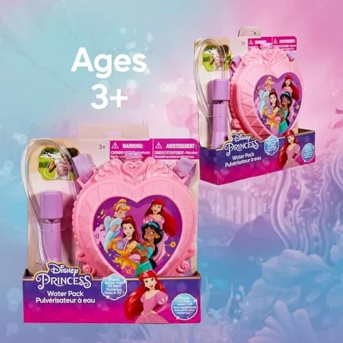 Little Kids Disney Princess Water Backpack Water Toy | Outdoor Water Blaster for Kids, 33oz Capacity, Adjustable Straps thumbnail 7