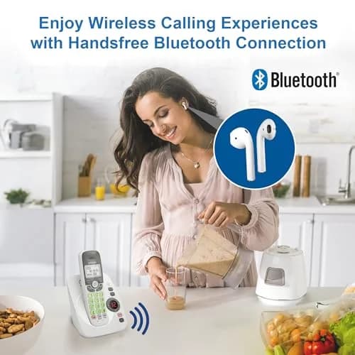 VTech VG134 DECT 6.0 Cordless Phone with Answering System, Caller ID & Speakerphone | 1000 ft Range thumbnail 2