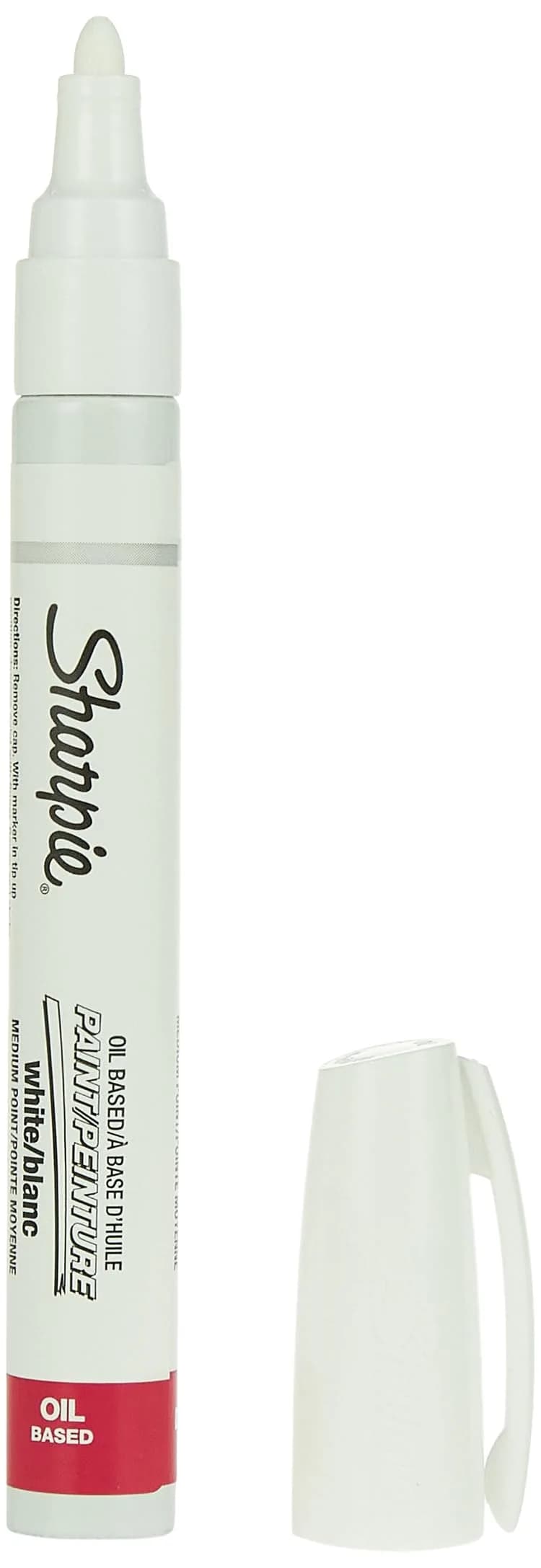 Sharpie Oil-Based Paint Marker, Medium Point, White, Pack of 4 - view 2