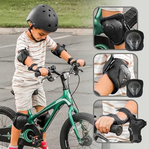 RoyalBaby Kids Helmet and Pads Set for Kids 3-5 Years | Adjustable Safety Gear with Ventilation thumbnail 2