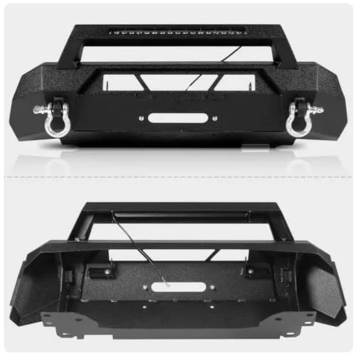 Peforway Stubby Front Bumper for Toyota Tacoma 2016-2023 | Heavy Duty Steel, Winch Plate & LED Light Bar thumbnail 5