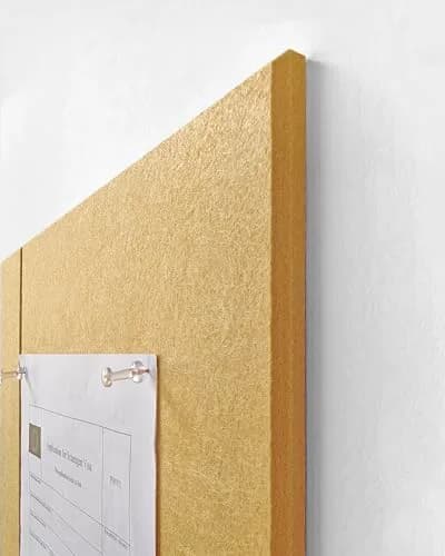 DECORITA Felt Wall Tiles Pinboard 12-Pack Mustard | Seamless, Dust-Free Alternative to Cork Boards thumbnail 5