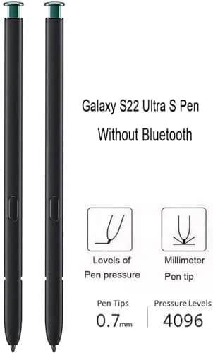 Befzygwk Replacement Stylus Pen for Samsung Galaxy S22 Ultra 5G (2-Pack, Green) | 4096 Pressure Levels thumbnail 4