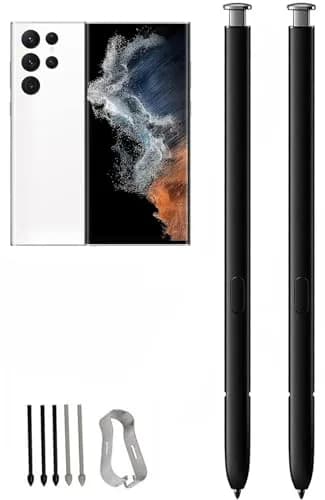 Befzygwk Replacement S Pen for Samsung Galaxy S22 Ultra 5G (2-Pack, White) | 4096 Pressure Levels thumbnail 1