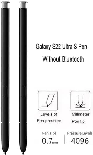 Befzygwk Replacement S Pen for Samsung Galaxy S22 Ultra 5G (2-Pack, White) | 4096 Pressure Levels thumbnail 4
