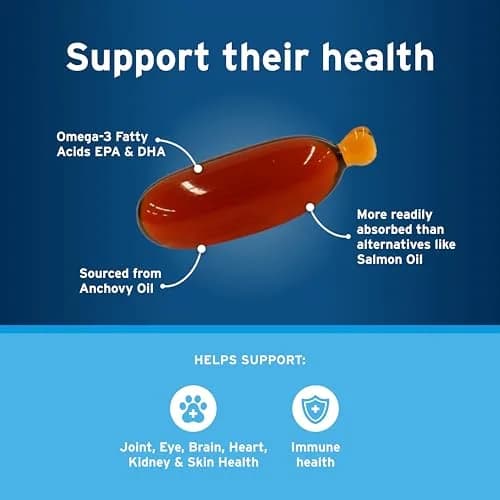 Pet Protect Omega-3 Fish Oil Supplement for Medium & Large Dogs 250ct | Supports Joint, Heart & Immune Health thumbnail 4