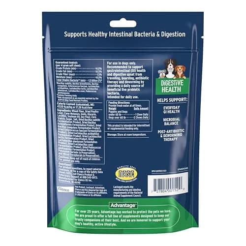 Pet Protect Digestive Health Supplement for Dogs, Chicken Flavor, 60ct | Supports GI & Microbial Balance thumbnail 2