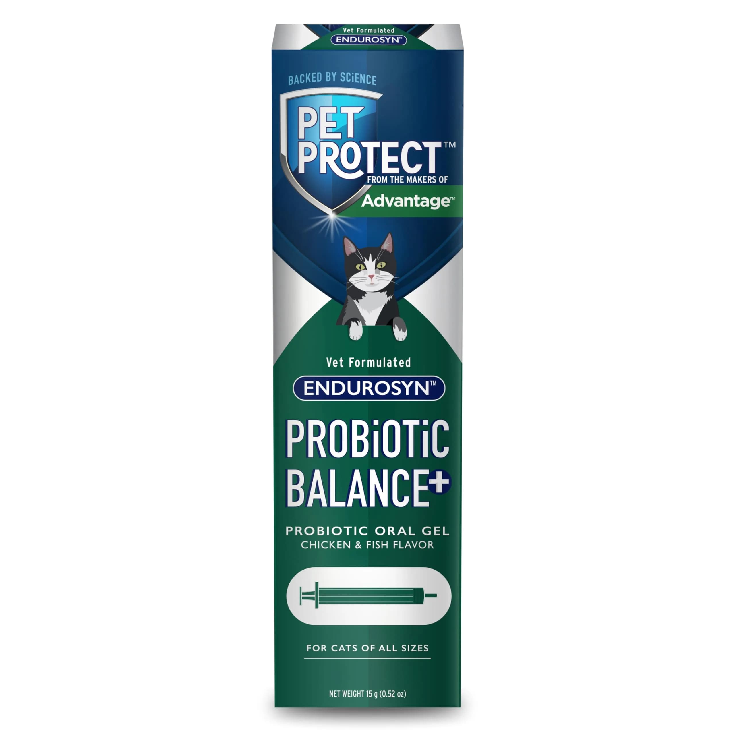 Pet Protect Cat Probiotic Balance+ Oral Gel, Chicken & Fish Flavor, 15g | Supports Gut Health & Digestion