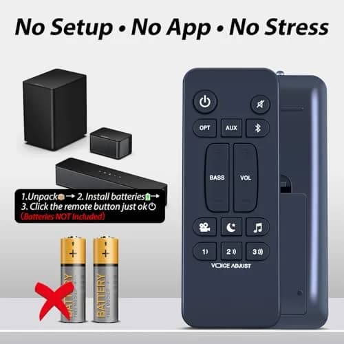 WDZP Replacement Remote Control for Polk Audio Signa S2 Sound Bar | Infrared, 12m Range thumbnail 6