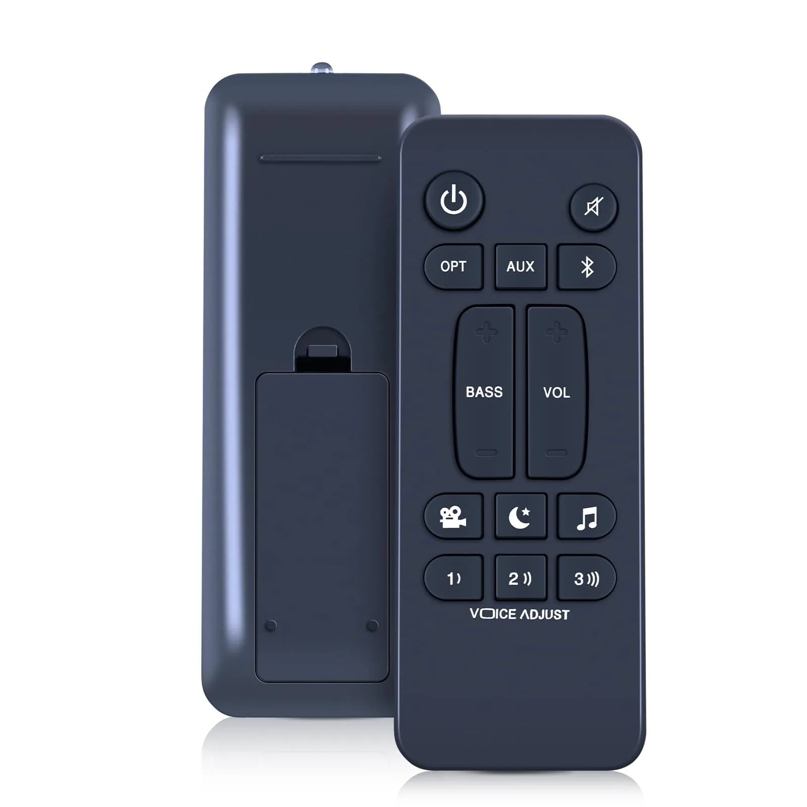 WDZP Universal Soundbar Remote Control for Polk Audio Signa S1 S2 S3 | No Programming, 180° Infrared, 12m Range — Black