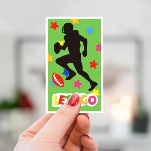 INFUNLY Sports Themed Die Cuts Set with GO TEAM ONE Phrases | 7.8 x 4.45 inches (19.8 x 11.3 cm) thumbnail 4