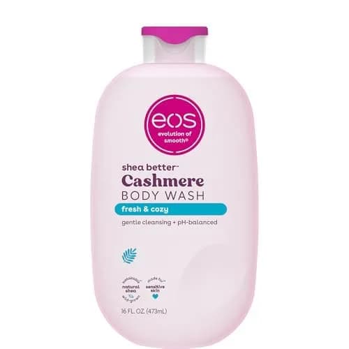 eos Fresh & Cozy Body Wash Creamy Gel Formula with Shea Butter, Glycerin, Vitamin E, pH Balanced, Sensitive Skin, 475ml (16 fl oz) - main product image