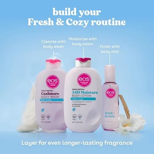 eos Cashmere Body Wash Fresh & Cozy 473ml (16 fl oz) | Moisturizing Creamy Gel Formula thumbnail 4
