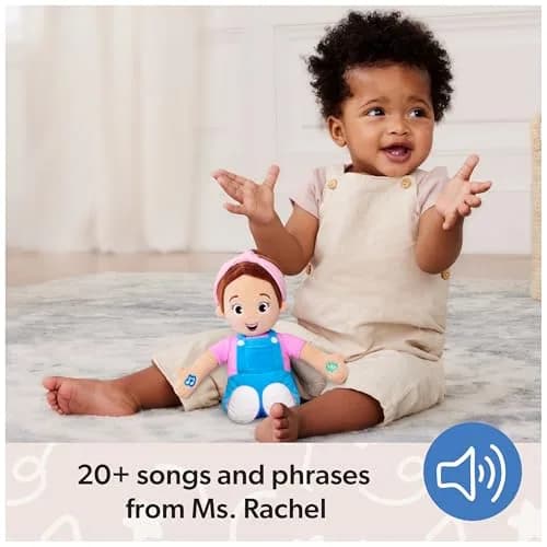 Ms. Rachel Speak & Sing Doll, 16-Inch Interactive Toy with Sounds | Expert-Created Learning Toy for Ages 6 Months+ thumbnail 5
