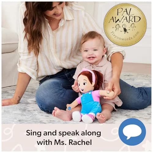 Ms. Rachel Speak & Sing Doll, 16-Inch Interactive Toy with Sounds | Expert-Created Learning Toy for Ages 6 Months+ thumbnail 3