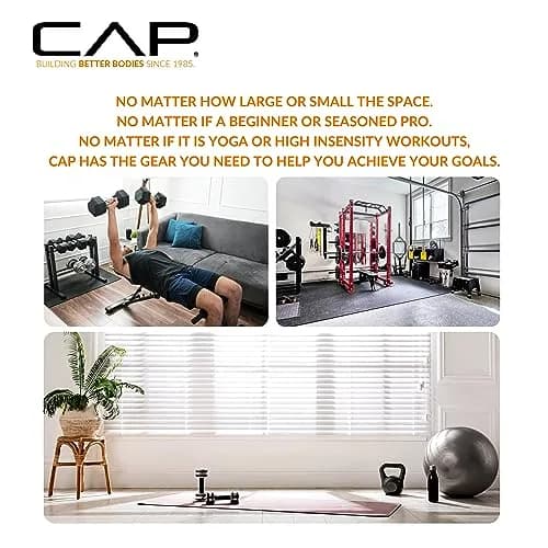 CAP 8lb Rubber Coated Hex Dumbbell | Comfort Grip, Anti-Roll, Durable for Home & Gym thumbnail 6