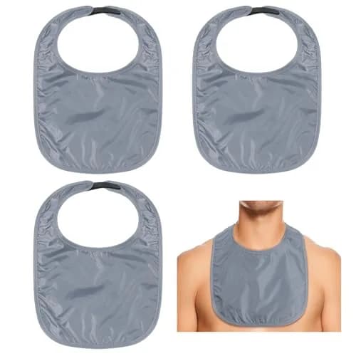 Oudain Gray 3 Pcs Tracheostomy Shower Covers | Waterproof, Adjustable & Reusable for Post-Tracheostomy Care thumbnail 1