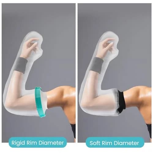 CIVJET Waterproof Arm Cast Cover for Shower - Extra Long Full Arm L, 20cm Opening | Medical Grade Silicone for Adults thumbnail 6